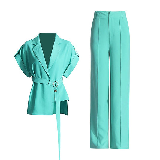 Elegant V-neck Two-piece set