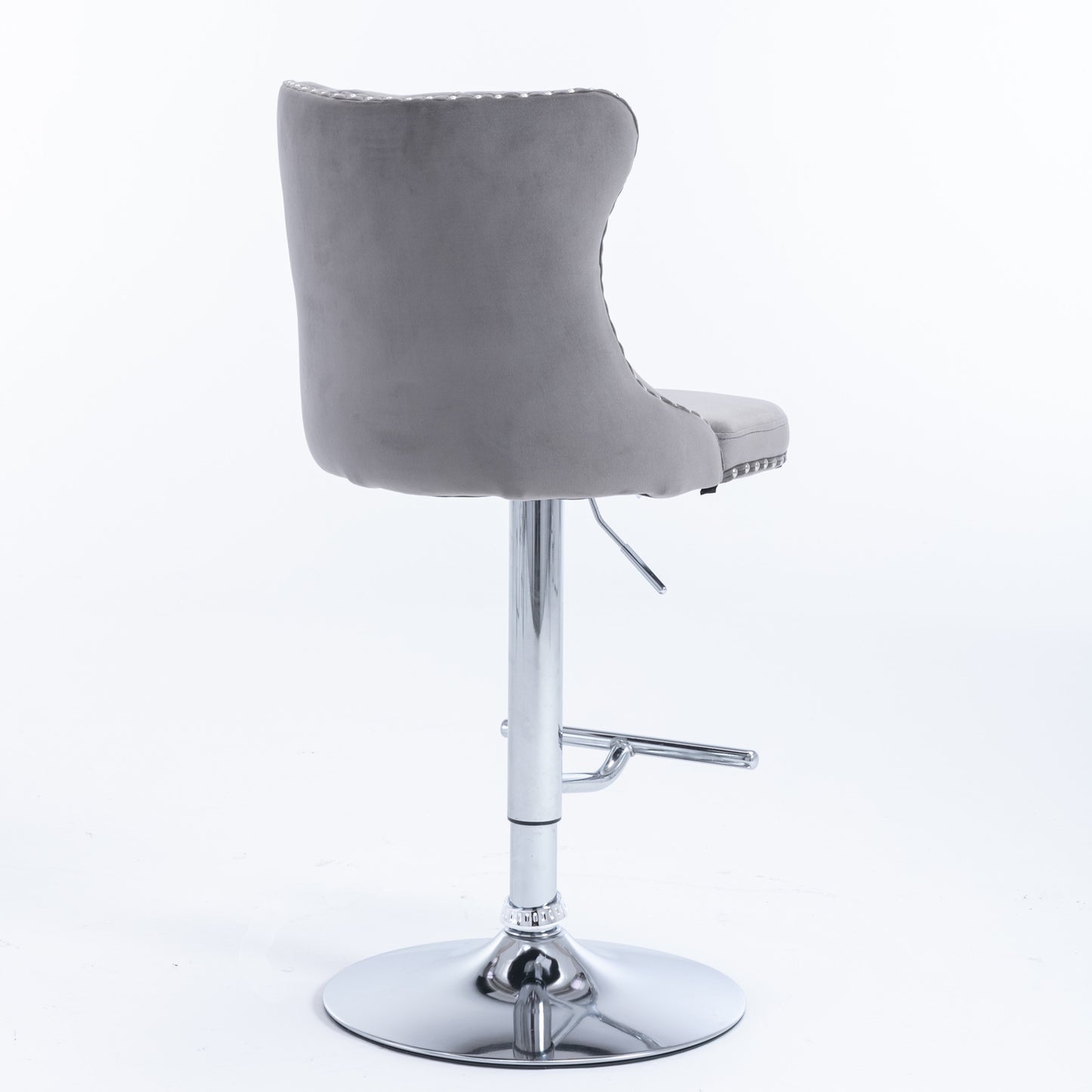 Gray/Silver Luxe Stool Set (2)