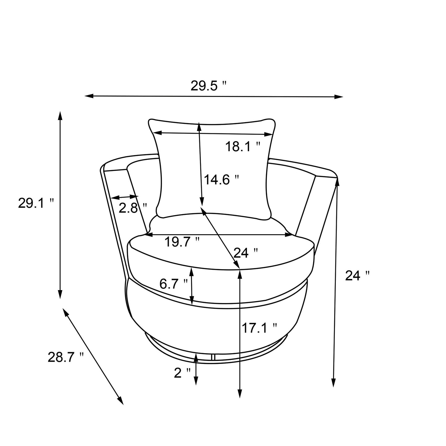 360 Designer Style Chair (Yellow)