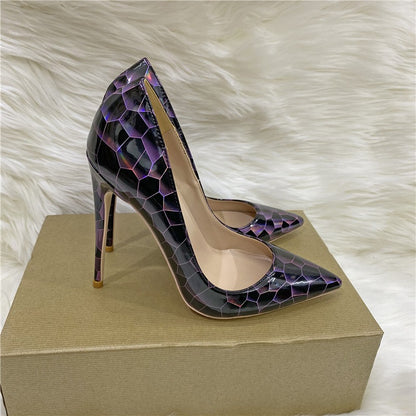 Stone Patterned High Heels