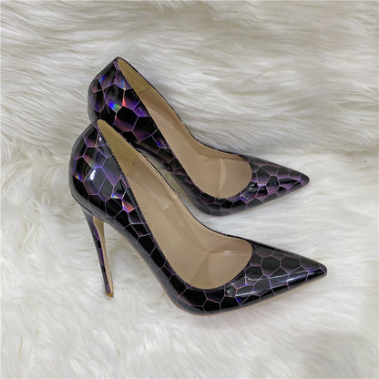 Stone Patterned High Heels