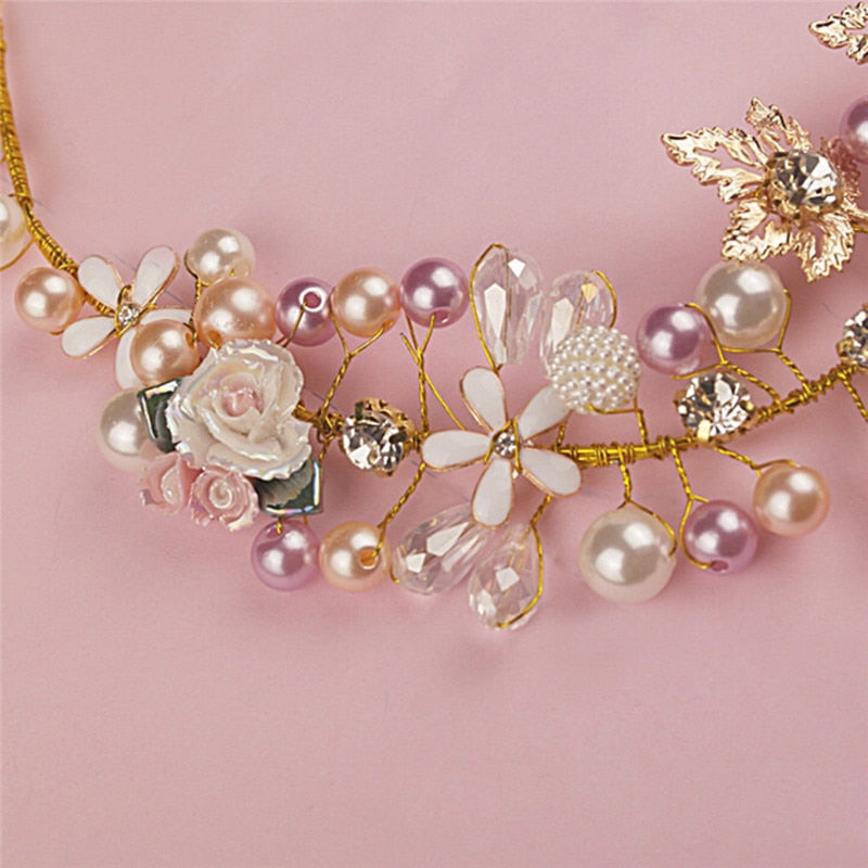 Luxury Pearl Handmade Tiara
